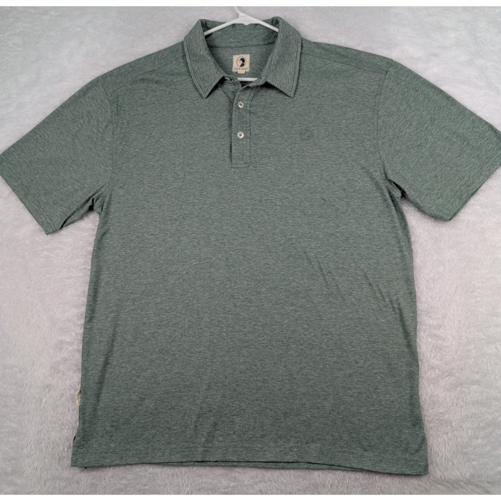 Duck Head Polo Shirt Men's Size XL Green Cotton/Poly Blend Golf